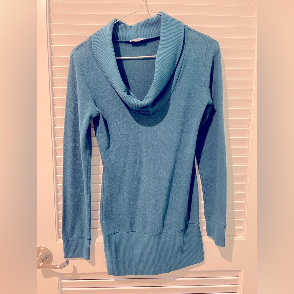 Cowl Neck Sweater Dress